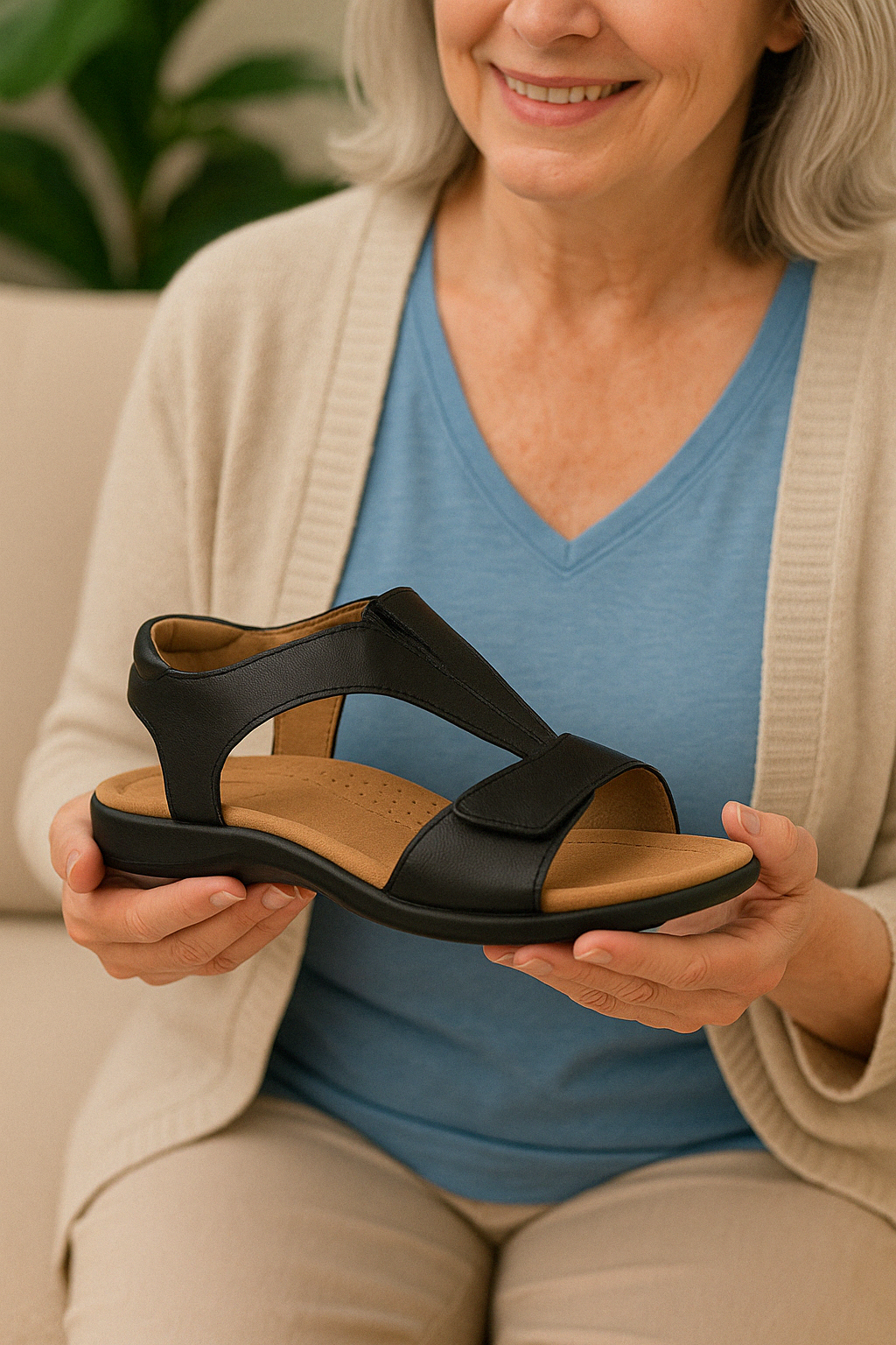 Damen Bequeme Sommer Sandalen | Offener Zehe