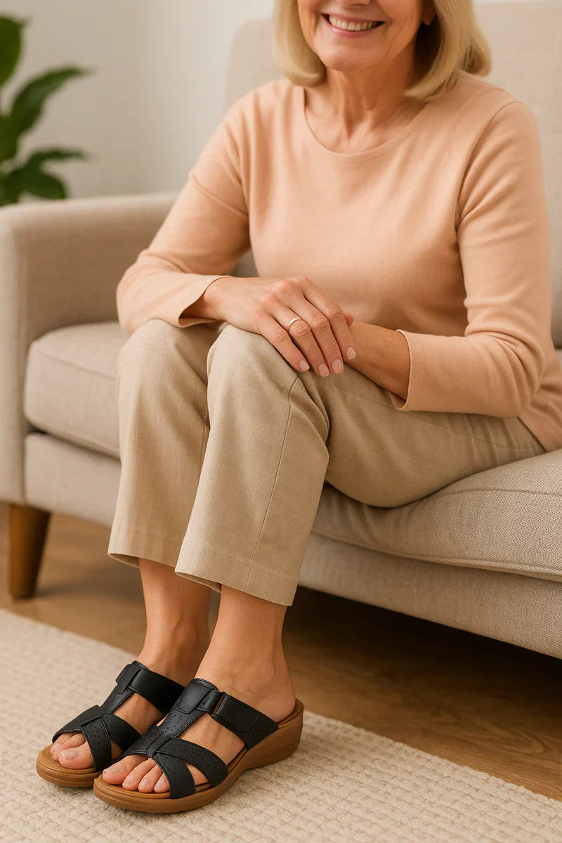 Damen Offene Zum Hineinschlüpfen Sandalen | Bequeme