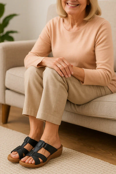 Damen Offene Zum Hineinschlüpfen Sandalen | Bequeme