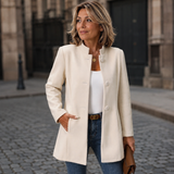 Endellion - Figurnah geschnittener Blazer – Beige