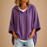 Delavique - Oversize-Strickhoodie – Lila