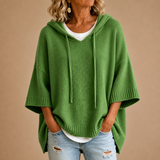 Delavique - Oversize-Strickhoodie – Grün