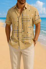 Norbridge - Besonders weiches Herren-Strandshirt – Khaki