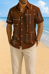 Norbridge - Besonders weiches Herren-Strandshirt – Braun