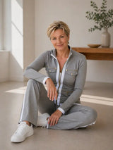Blaira - Zweiteiliges Softtouch-Set – Grau