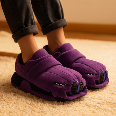 Anders | Warme Herren-Winterhausschuhe mit Wollfutter