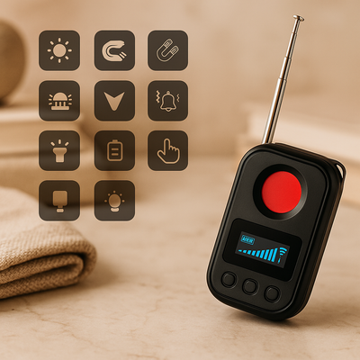 Anti-Spionage-Detektor mit EMF-, Infrarot- und magnetischer Erkennung – USB-aufladbar