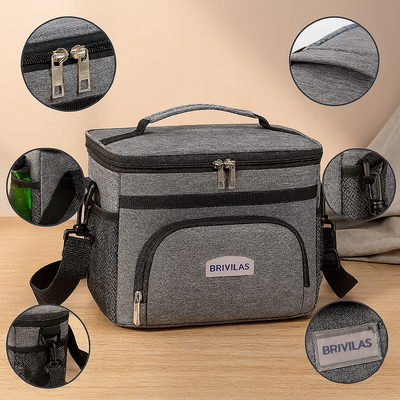 Isolierte Picknick-Kühltasche – Thermotasche für Outdoor, Strand & Camping