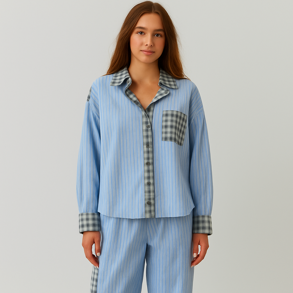 Viktoria – 2-teiliges, lässiges Pyjama-Set für Damen – Weicher und lässiger Schlafanzug