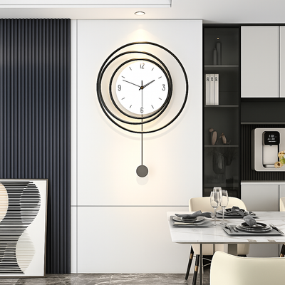 SilentGlow – Minimalistische runde Wanduhr mit deutlichen Ziffern und leisem Uhrwerk