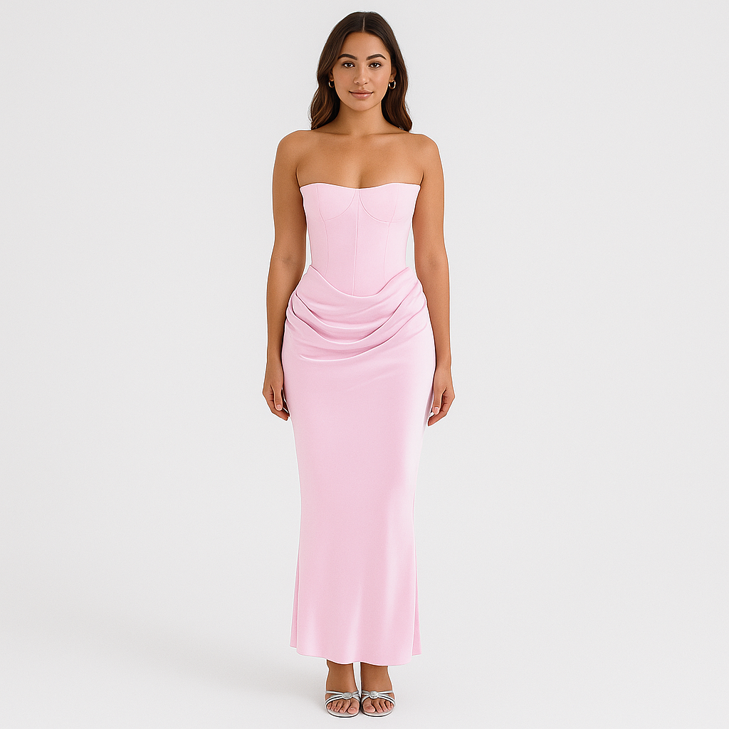 Vivienne – Elegantes Retro-Trägerloses Partykleid