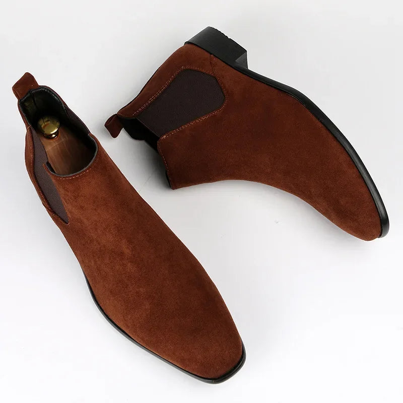 Chelsea Boots - Herren Schlupfstiefel aus Wildleder