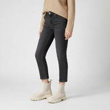 Chelsea Stiefel mit runder Zehenpartie und Rückenreißverschluss – Beige