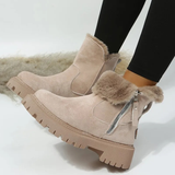 Elisa | Warme Orthopädische Winterstiefel Für Damen – Khaki