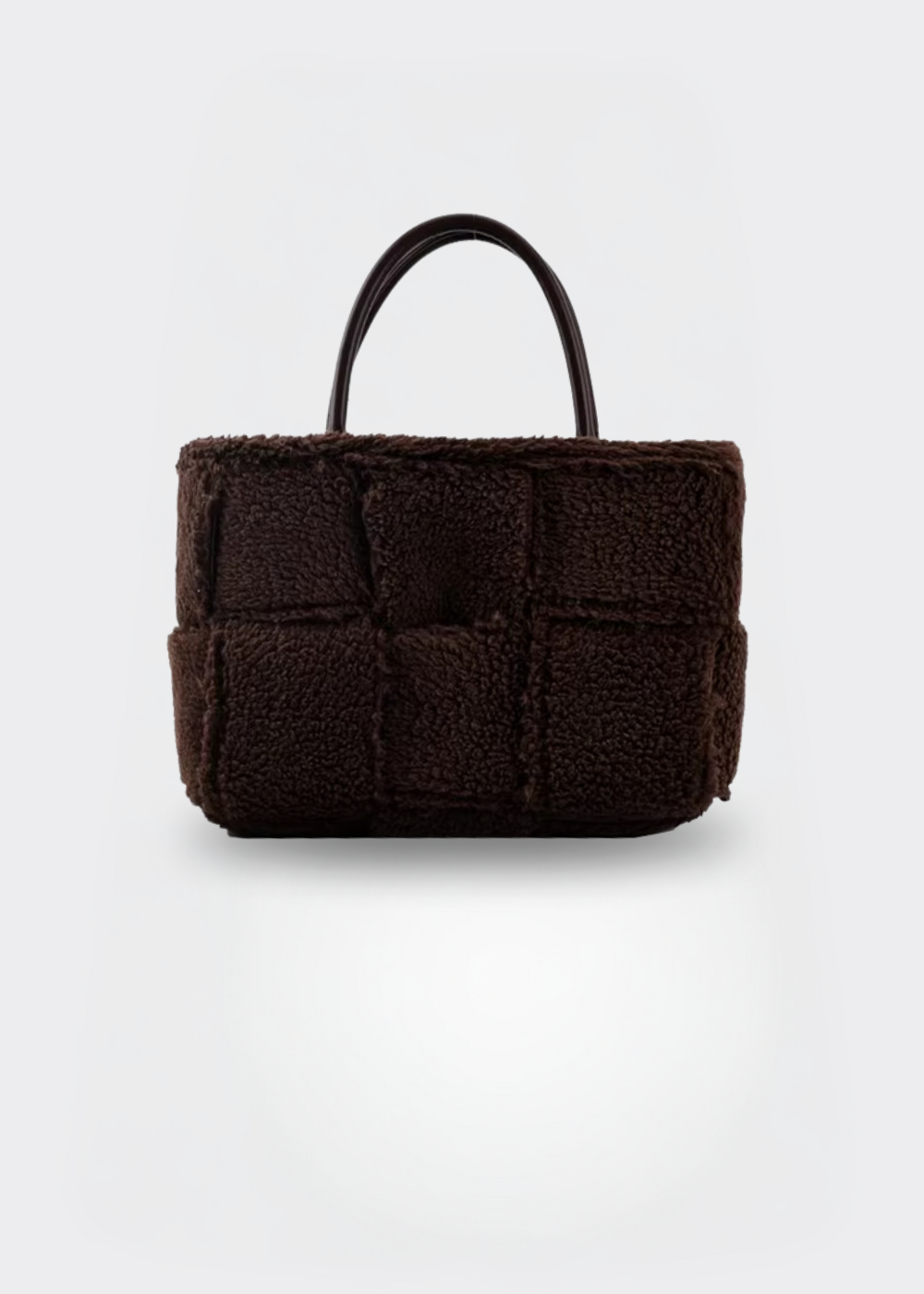 Handtasche Damen – Weiche Tasche mit Reißverschluss – Plüsch