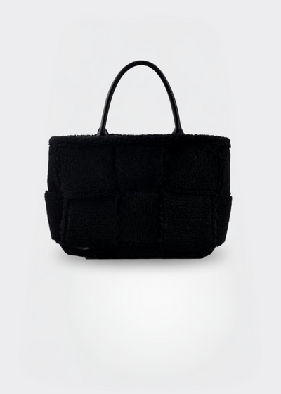 Handtasche Damen – Weiche Tasche mit Reißverschluss – Plüsch