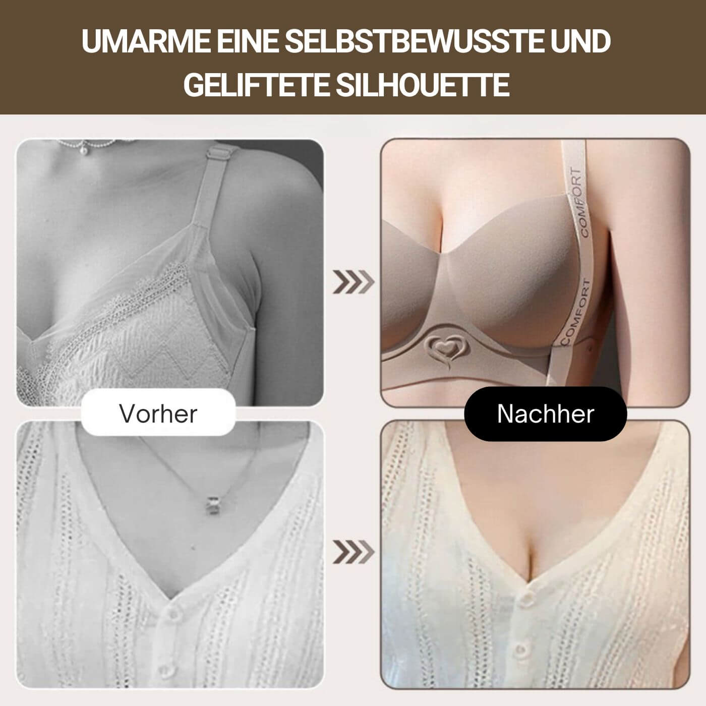 ComfyLift – Drahtloser Push-Up Komfort-BH (1+1 GRATIS)