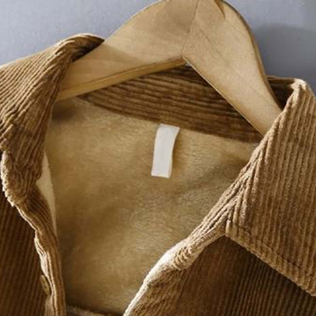 Cordhemd | Fleece gefüttert | Button-Up | Winterüberhemd | Herrenüberhemd