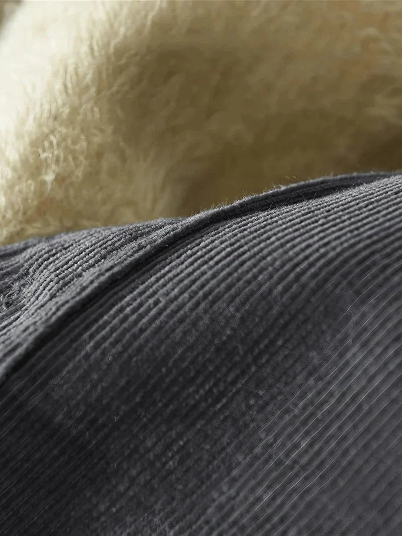 Cordhemd | Warm | Mit Fleece gefüttert | Overshirt | Herrenbekleidung