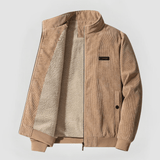 Cordjacke Herren | Wärmendes Innenfutter & Stehkragen-Komfort – Beige