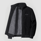 Cordjacke Herren | Wärmendes Innenfutter & Stehkragen-Komfort – Schwarz