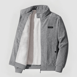 Cordjacke Herren | Wärmendes Innenfutter & Stehkragen-Komfort – Grau