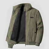 Cordjacke Herren | Wärmendes Innenfutter & Stehkragen-Komfort – Grün