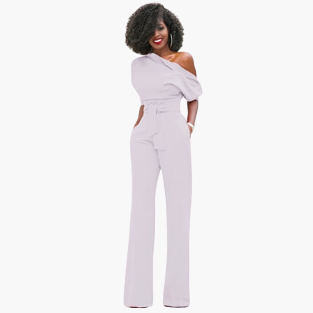 Eleganter One-Shoulder Damen Overall