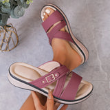 Zinnette - Stützende orthopädische Sandalen – Dunkelrot