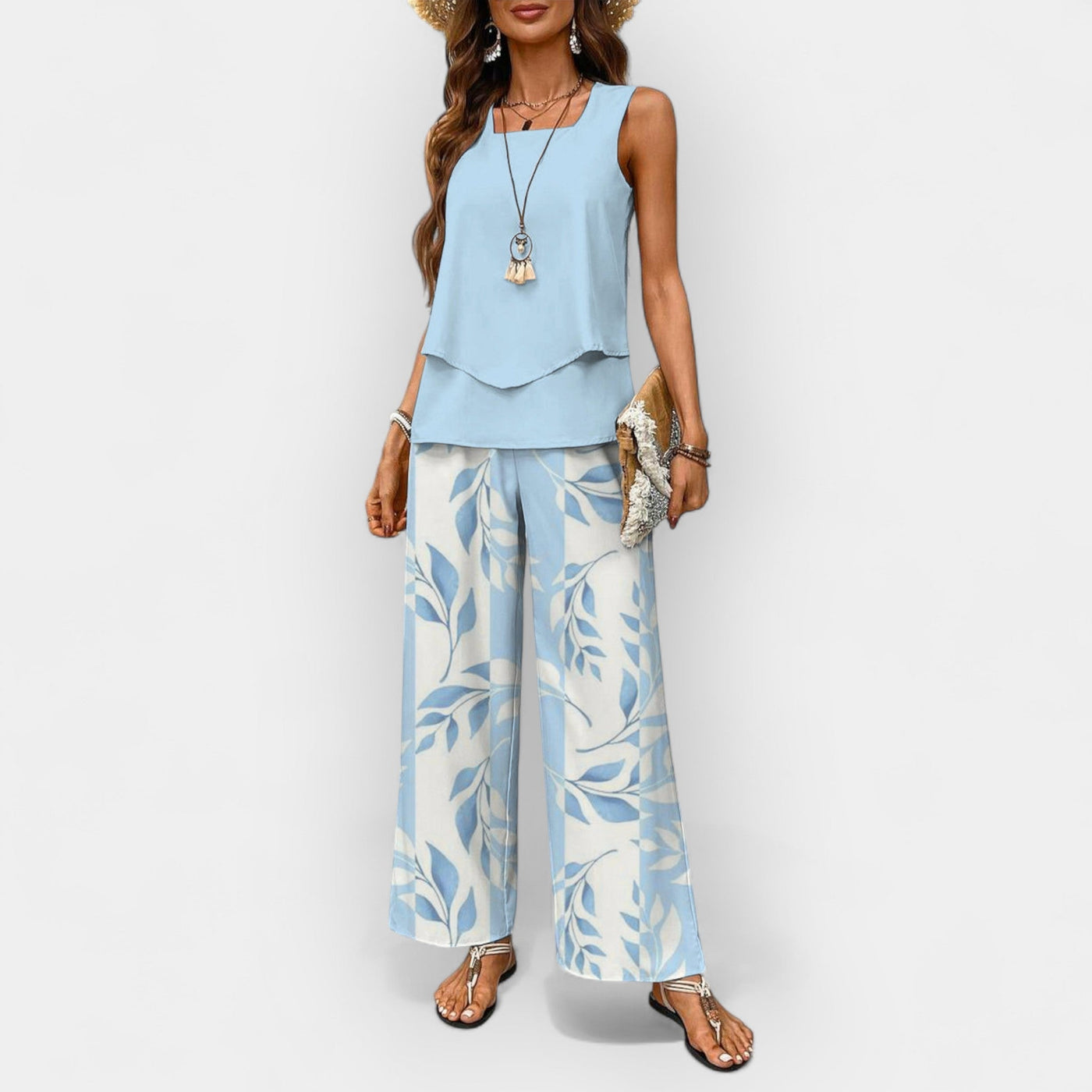 Modernes Damen Zweiteiler Set