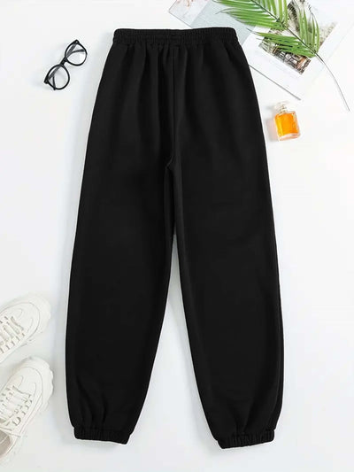 Bequemer Damen-Pullover mit Rundhals und Jogginghosenkleid | Warmes Set für Herbst und Winter