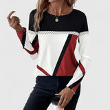 Laura | Damen Pullover modern klassisch elegant – Mehrfarbig