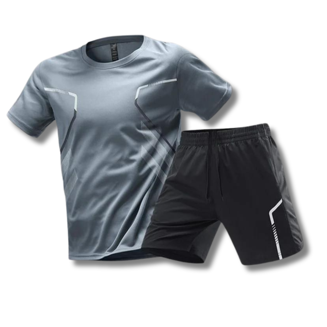 Herren Sport Set Atmungsaktiv - T-Shirt und Kurze Hose