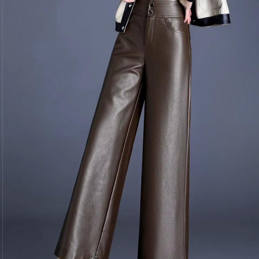 Damen Weite Lederhose in Premium Qualität