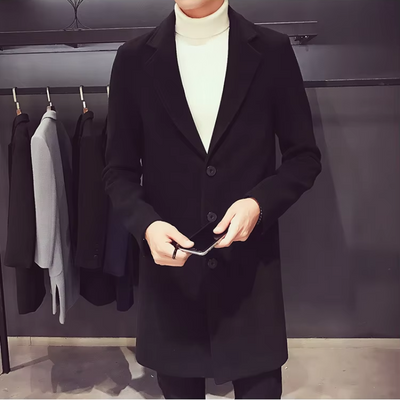 Eleganter Herren Mantel - Schlankes Design für Büro und Freizeit mit Klassischer Passform