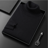 Armin | Herren Lässiger Rollkragenpullover für den Frühling – Schwarz