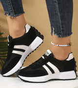 Bella | Damen Komfort Sneaker – Elegante Freizeitschuhe mit Dämpfung für Alltag 2026 – Schwarz