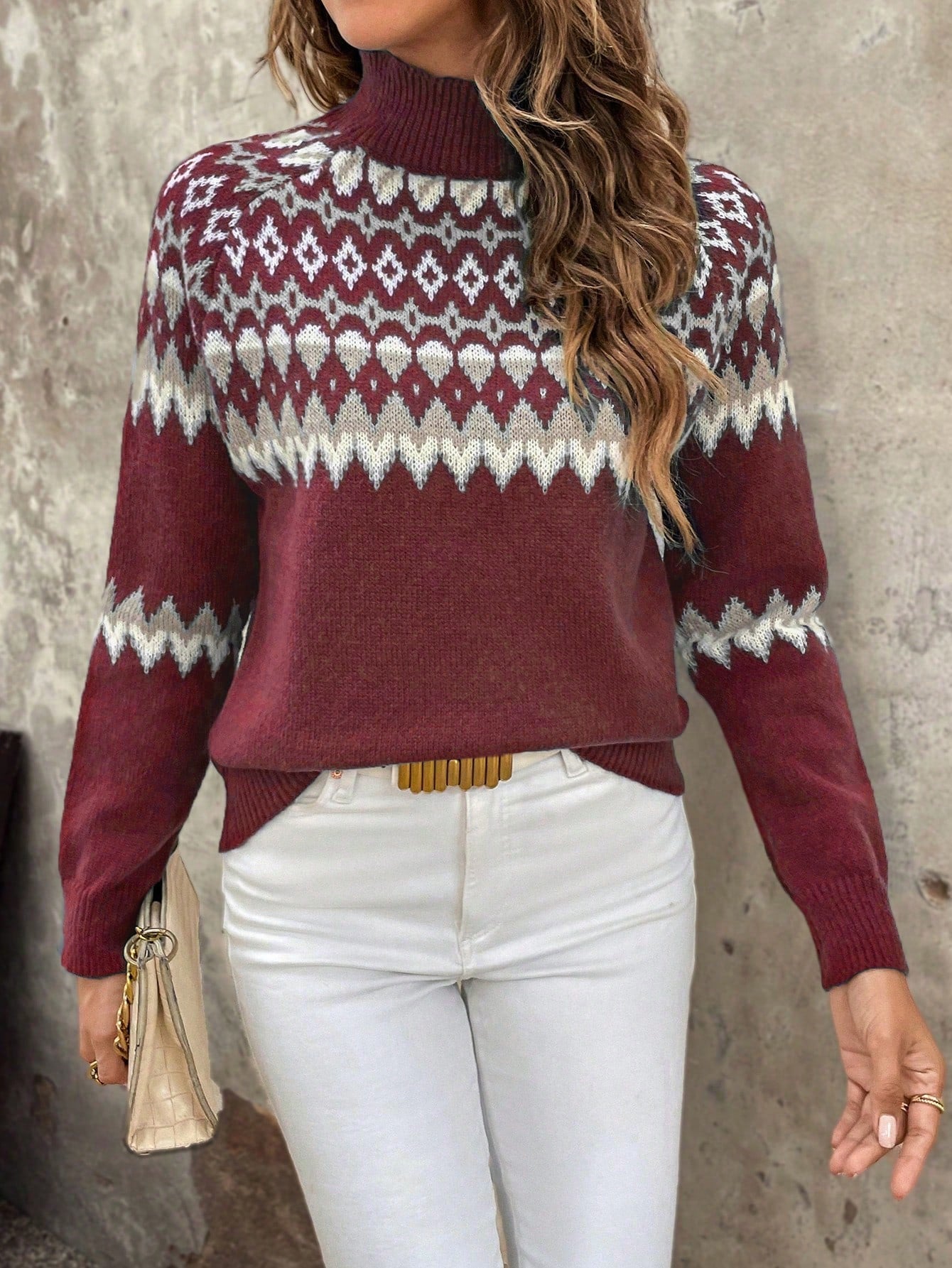 Klassischer Damen Rollkragenpullover