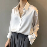 Damen Bluse | Dezenter Glanz & mühelos gepflegter Look – Weiß
