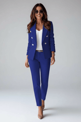 Damen Hosenanzug Set – Blau