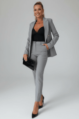 Damen Hosenanzug Set – Grau