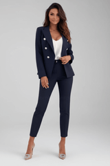 Damen Hosenanzug Set – Marineblau