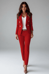 Damen Hosenanzug Set – Rot