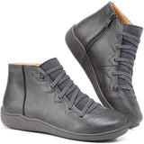 Damen Orthopädische Stiefelette | Komfort & Rutschfest – Grau