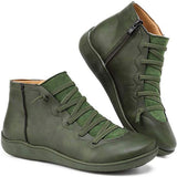 Damen Orthopädische Stiefelette | Komfort & Rutschfest – Grün
