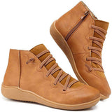 Damen Orthopädische Stiefelette | Komfort & Rutschfest – Braun
