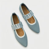 Damen Schuhe | Flach & Riemenhalt für sicheren Sitz – Grau