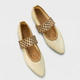 Damen Schuhe | Flach & Riemenhalt für sicheren Sitz – Beige