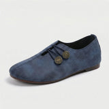 Damen Schuhe | Flacher Komfort & eleganter Minimal-Look – Blau