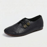 Damen Schuhe | Flacher Komfort & eleganter Minimal-Look – Schwarz